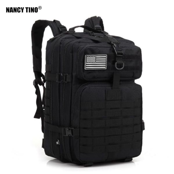 

outdoor bags nancy tino 50l large capacity man army tactical backpacks military assault 3p pack for trekking camping hunting bag