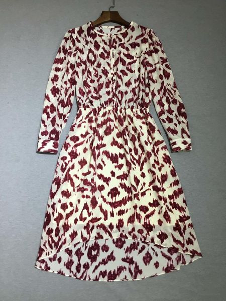 

casual dresses women dress 2021 silk printed comfortable, Black;gray