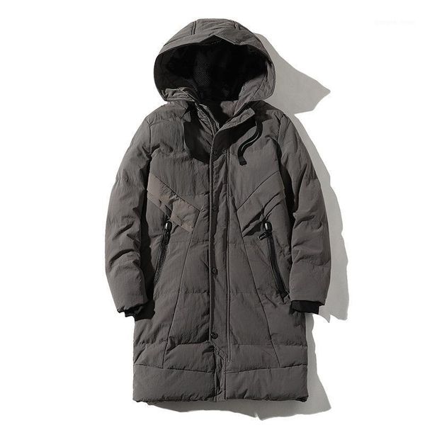 

men's down & parkas custom logo winter coat autumn collection thickened, warm, casual, hooded zipper anti-theft design jacket, Black