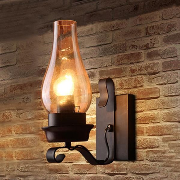 

wall lamps retro industrial style nordic creative iron aisle lamp