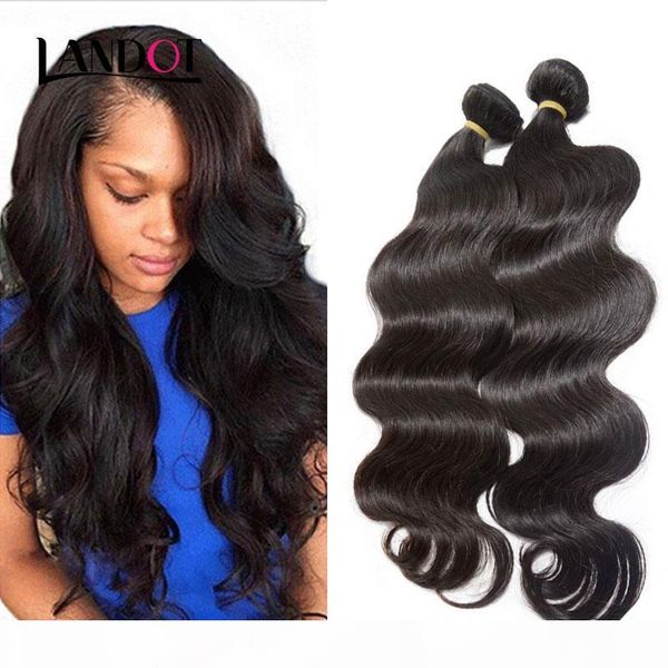 

malaysian body wave virgin hair 100% human hair weave 3 bundles 100g pcs unprocessed malaysian remy human hair extensions nature color, Black