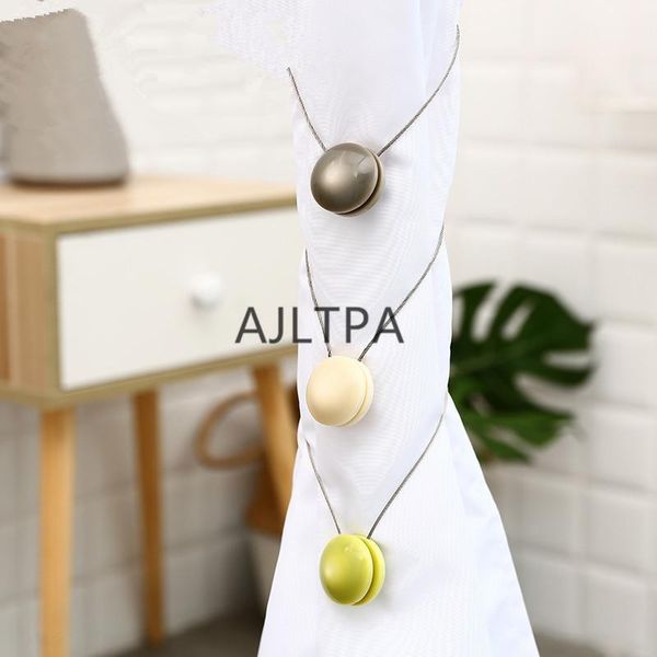 

50pcs/lot curtain buckles simple curtain holder magnet straps tied european style home decor accessories ct0446