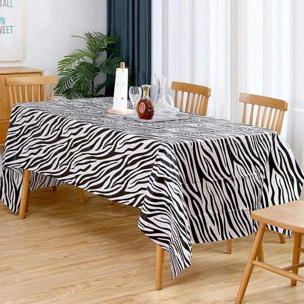 

disposable dinnerware woodland animals table cloth jungle safari birthday tiger zebra 1st party decor leopard tablecloth