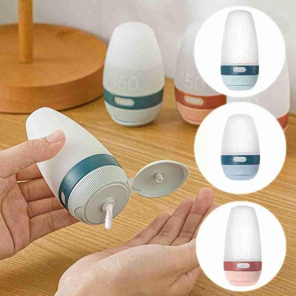 

storage bottles & jars 50/80ml leak-proof silicone bottling travel portable lotion bottle shampoo shower gel cosmetic empty dropship