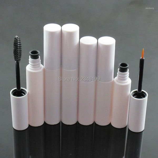 

storage bottles & jars empty mascara tube 10ml white sub-bottle eyeliner eyebow dye cream cosmetic container 50pcs