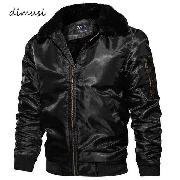 

dimusi mens winter bomber jacket thick thermal down cotton parkas male casual hoodies faux fur collar windbreak warm coats,ta150 y1122, Black;brown