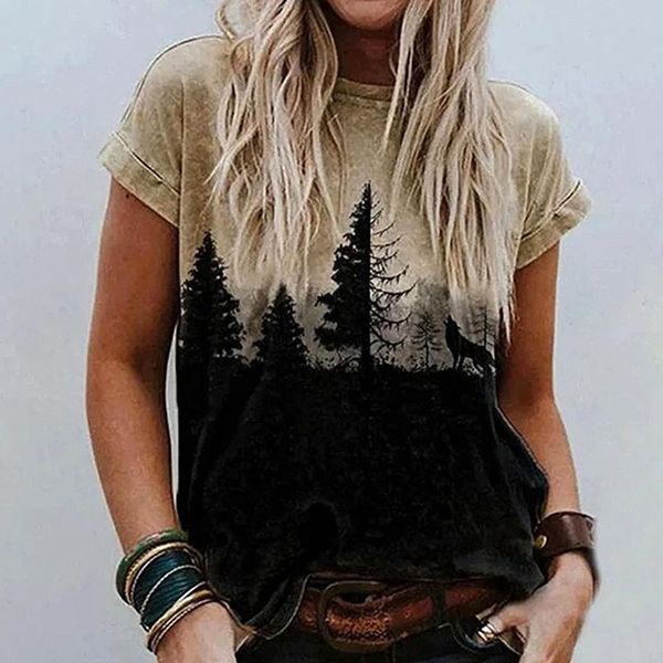 

women's t-shirt women summer bottoming printed casual t-shirts plus size 5xl solid color tee shirt loose round neck short sleeve cloth, White