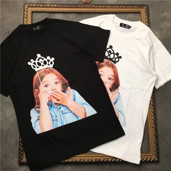 

2021 new barrett girl wearing a crown print tee mens short sleeve t-shirt women cotton casual hip hop highstreet t shirt k3e8, White;black
