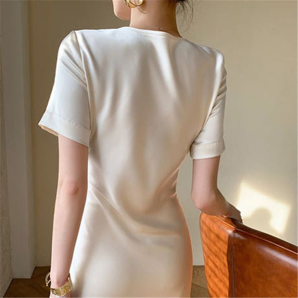 

charming silk satin princess sweet girls summer dress chest shirring women clothing korean fashion fyyw, Black;gray