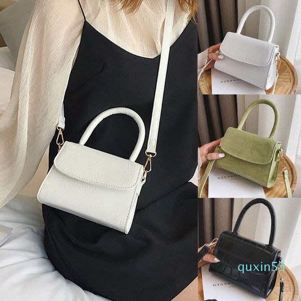 Marsupi 2021 Top Sale Donna Mini borsa vintage in puro colore Borsa a tracolla semplice Shopping casual all'aperto portatile per ragazze