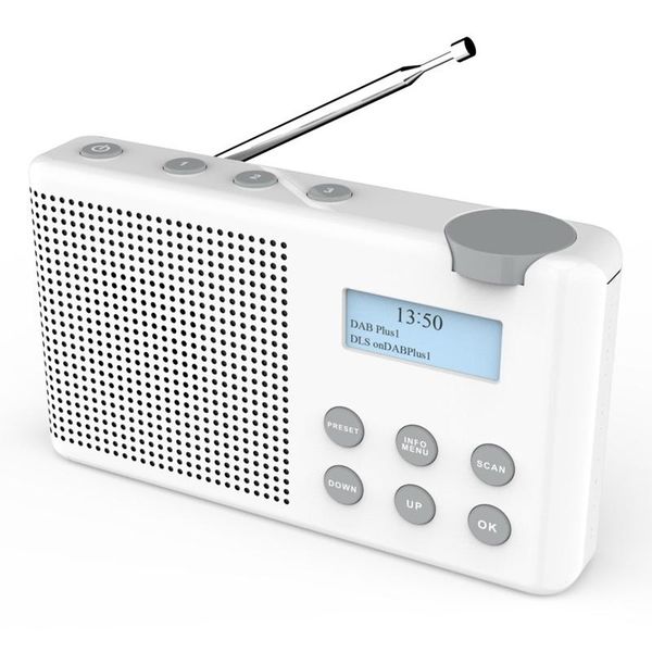 

radio dab/fm db-23 radio, rechargeable battery compact suitable for kitchen garden