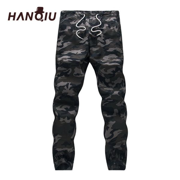 

mens jogger 2020 autumn 100% cotton harem pants men camouflage military pants loose comfortable cargo trousers camo jogger c0222, Black