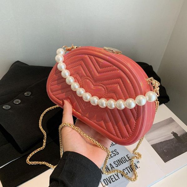 

evening bags box pearl portable chain bag women clutch beauty luxury handbag banquet party handle purse women's shoulder 2021