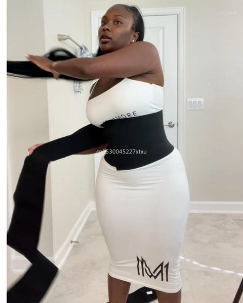 

women's shapers snatch me up bandage wrap waist trainer shaperwear belt women slimming tummy corset stretch bands cincher body shaper, Black;white