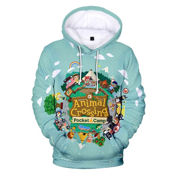 

mens designer t shirts animal crossing kids hoodie men interesting sweatshirt casual cute boy girl pullover hip hop top, Black