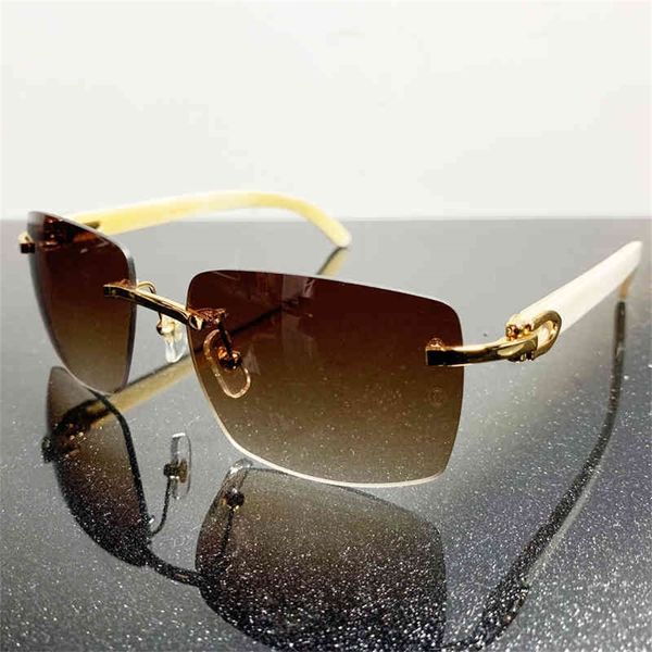 

70% off clearance online oversized big square wood es men rimless sun glasses buffalo horn retro sunglass gafas de sol, White;black