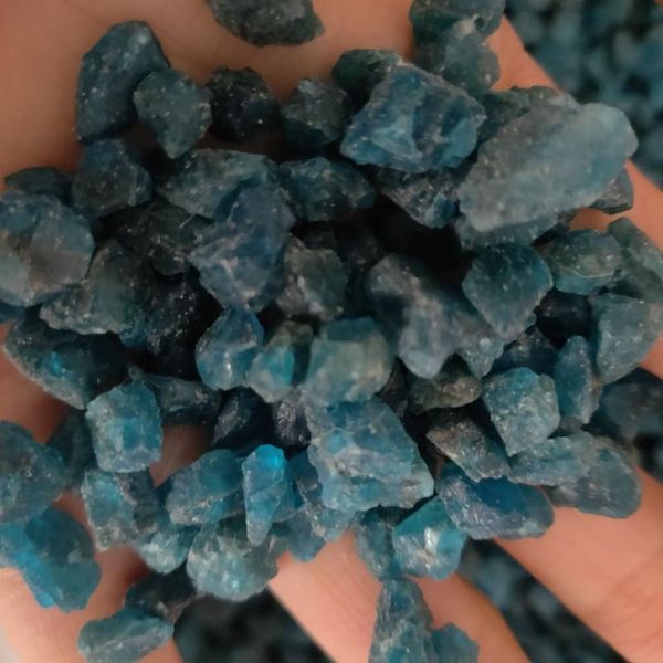 

decorative objects & figurines 100g-500g natural blue apatite rough stones crystal gravel minerals and gemstone specimen