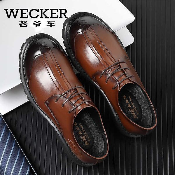 

wecker / classic car men's sho 2021 autumn leather big head busins drs