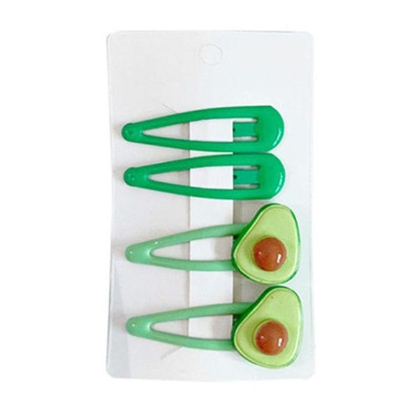 

sweet cute avocado shape girls bangs clip fruit hair rope women hairpins