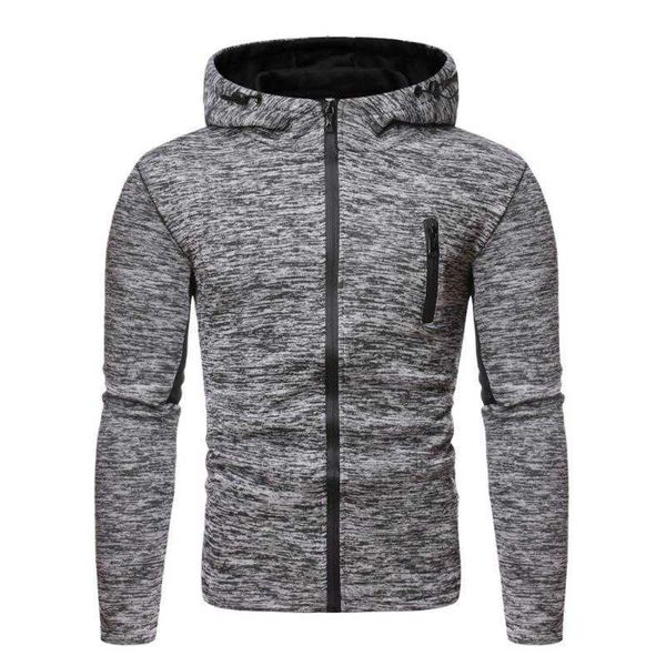 

men's hoodies & sweatshirts casual hoodie waterproof zipper design hooded, Black
