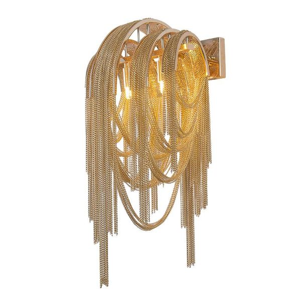 

fashional modern wall light aluminum wall lamps silver golden bedside lamps g9*2 individuation aluminum lines lights wf1112