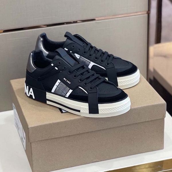 

2022 desinger sneakers brand sneakers designer trainers man casual shoes real leather gold ace slides triple slippers sandals boots 30, Black