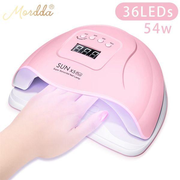 

new 54w nail dryer sun x5 plus gel polish lamp manicure art drying with timing 10s/30s/60s/99s all for diy design tools