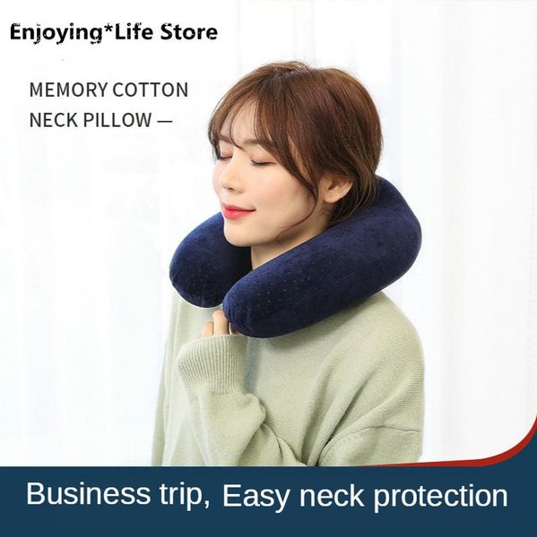 

pillow memory foam cartoon travel u-shaped aircraft rest neck cervical portable