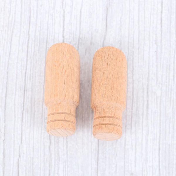 

7pcs bath salt shovels mini scoop wooden teaspoon powder scoops (1.8x5.1cm)