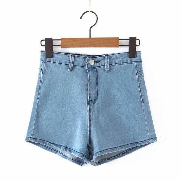 

women's shorts peach bustretch jean, White;black