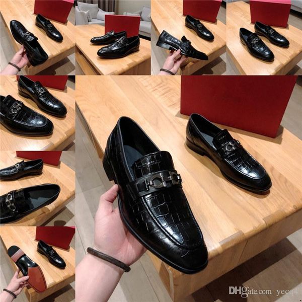 

bs new 21ss men luxury dress shoes big size 38-45 man business shoes genuine leather male lace-up casual shoes spring/autumn 22, Black