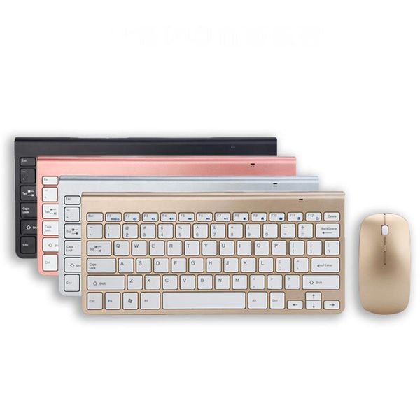 Kabellose Tastatur-Maus-Kombinationen, 24 GHz, tragbare Mini-Tastaturen und Mäuse-Set, Multimedia-Tastatur für Büro-Computer, Desktop-Laptop, TV4150848