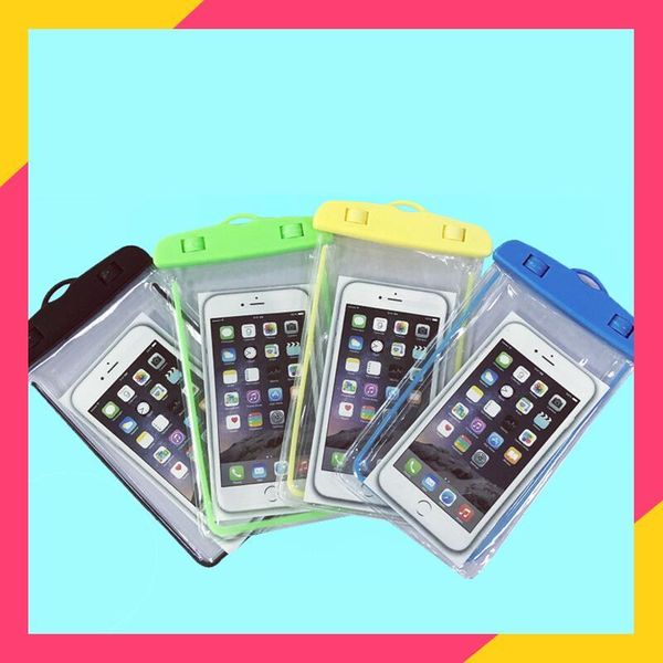 

cell phone pouches waterproof pouch drift diving swimming bag underwater dry case cover for water sports beach pool skiing 6 inch