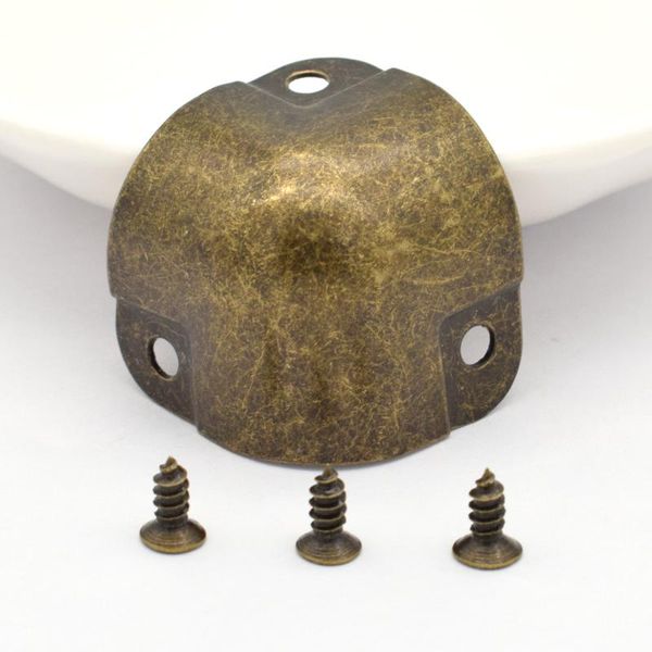 

craft tools 8pcs metal vintage box corner decorative three-sided sector tool decor edge angle guard wrap with screws