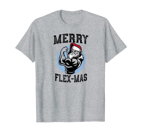 

Merry Flex-Mas Men' Working Out Gym T-Shirt, Mainly pictures