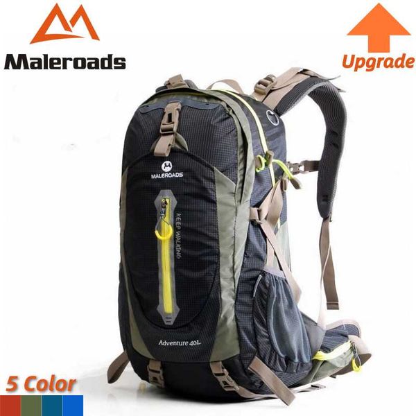 

backpack maleroads outdoor backpacks 40/50l climbing waterproof hiking bag with rain cover breathable travel camping sports bags