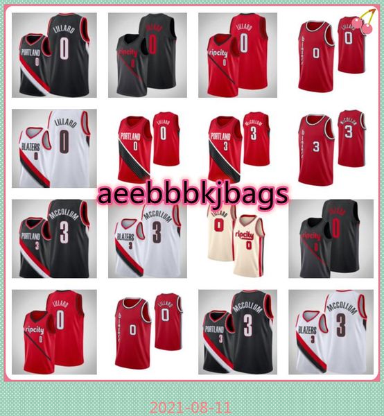 

basketball jersey0 damian lillard3 cj mccollumbasketball jersey, Black;red