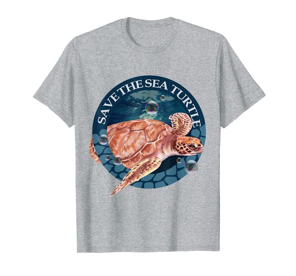 

save the sea turtle conservationists shirt, White;black