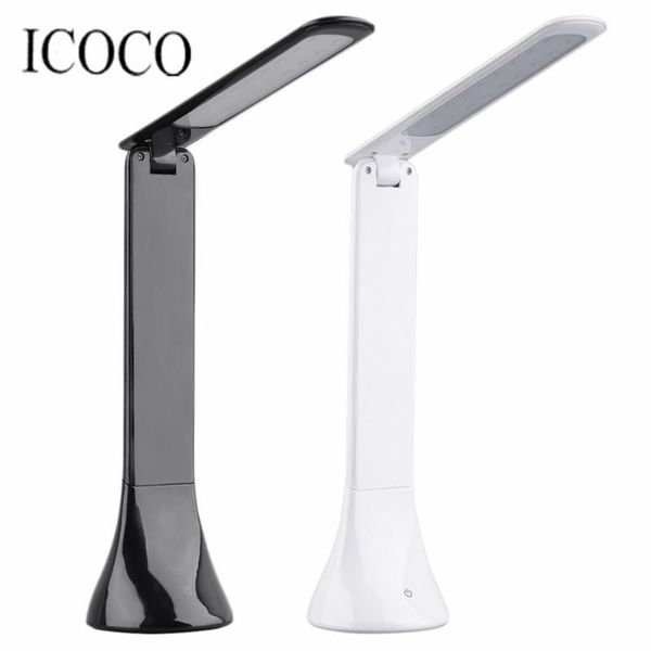 

1pcs fashion usb rechargeable touch sensor led desk table light dimmable foldable lamp led reading light table lamp
