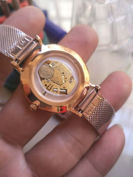 

pure stainless steel ww 3a 1&1 d&w ladies watches 32mm 28mm superior rose gold wristwatch fashion japanese movement quartz watch m217o, Slivery;brown