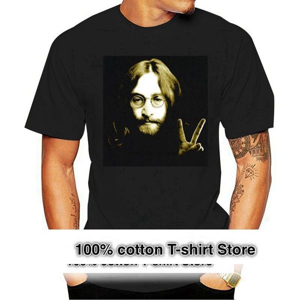 

men's t-shirts john lennon peace ladies t shirt direct from stockist men women cartoon casual short, White;black