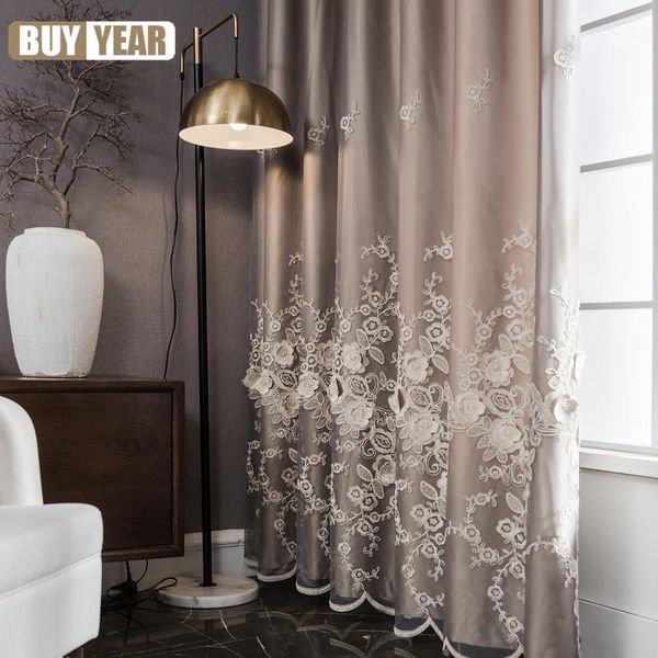 

curtain & drapes 2021 modern light luxury double for black gold rose embossed living room bedroom blackout customization