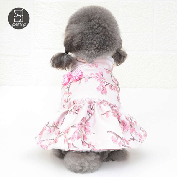 

autumn and winter chine style pet tang costume new year small dog cloth