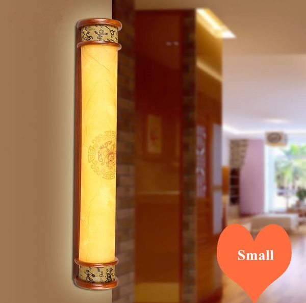 

wall lamp chinese style nostalgic carved wood frame lamps brief creative small led for bathroom&porch&stairs&mirror front myr059