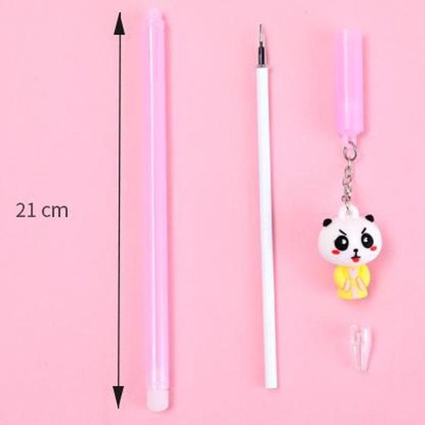 

panda letter paper gel cartoon writing pens news student cute pen black ink kawaii school supplies