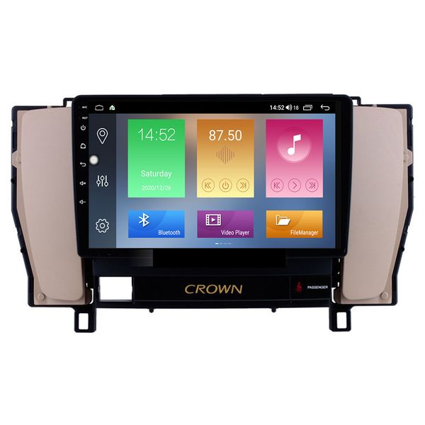 Touchscreen-Auto-DVD-Radio-Player für Toyota Old Crown 2010–2014, PMS DVR, OBD II, USB, 9 Zoll, Android 10, GPS-Navigationssystem