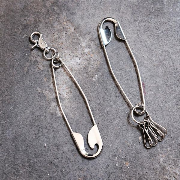 

keychains hip hop long metal wallet belt chain rock punk trousers hipster pant jean keychain silver ring clip keyring hiphop jewelry