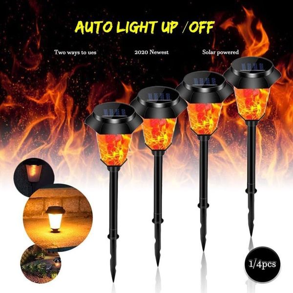 

solar lamps led flame light outdoor garden flashing torch spotlight wholesale
