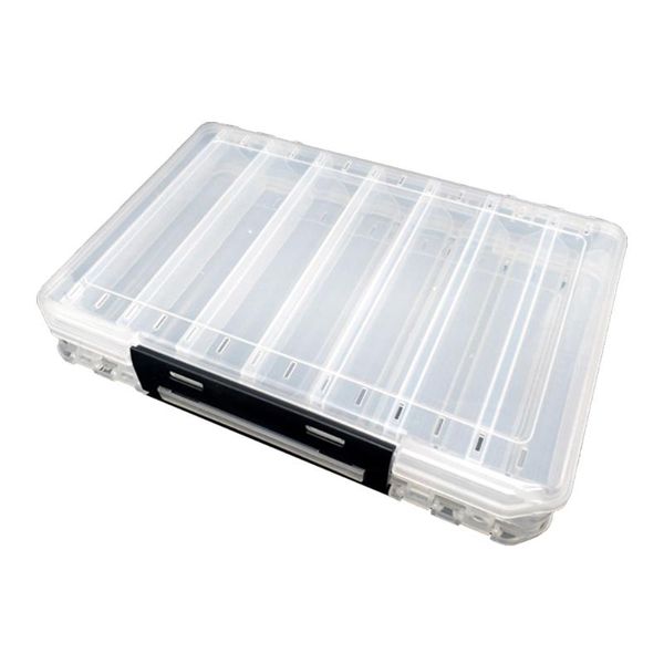 

fishing accessories hooks organizer portable lure boxes storage baits waterproof double sided plastic tackle container