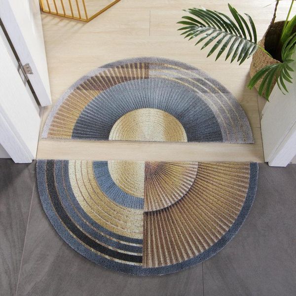 

2pcs/set pvc coil doormat for entrance door outdoor indoor abstract bedroom rugs anti slip hallway floor door mat kitchen carpet